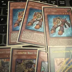 Yugioh Gladiator Beast Core LCGX Secret rare bestiari Darius equeste test tiger - Image 3