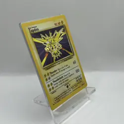 Pokemon TCG Zapdos Base Set Holo Unlimited Rare Card 16/102 LP Condition - Image 2