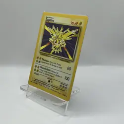 Pokemon TCG Zapdos Base Set Holo Unlimited Rare Card 16/102 LP Condition - Image 3