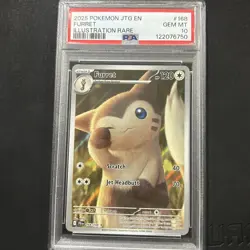 2025 Pokemon Journey Together #168 Furret Illustration Rare PSA 10 Card GEM MINT - Image 1