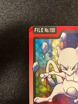 Carddass Mewtwo File Bandai Prism Holo Japanese Pokemon Card - Image 2