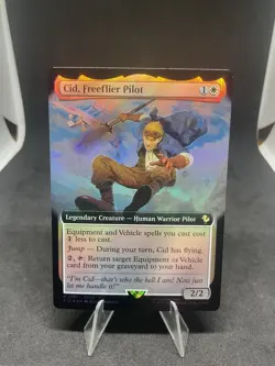 Cid, Freeflier Pilot Extended Art -FOIL - Final Fantasy Commander - MTG 0131 - Image 1