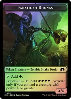 Eldrazi Spawn / Fanatic of Rhonas Token Foil Modern Horizons 3 NM MTG - Image 2