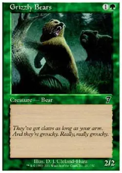 Grizzly Bears - Light Play MTG 7th Edition - Image 1