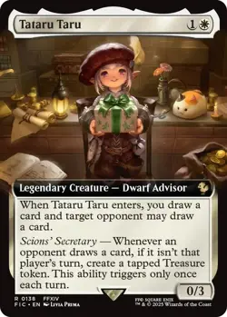 Tataru Taru Extended Art 0138 MTG Commander FINAL FANTASY Rare NP - Image 1