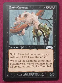Magic The Gathering EXODUS SPIKE CANNIBAL black card MTG - Image 1