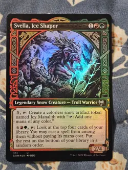 Svella, Ice Shaper FOIL - Showcase Kaldheim MTG Magic - Image 1