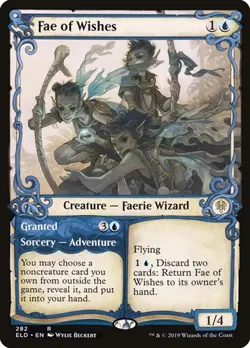 2x Fae of Wishes // Granted - Foil Showcase Throne of Eldraine LP MTG - Image 1