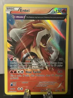 Pokemon Entei Holo Rare Card 15/98 Ancient Origins 2015 - Image 1