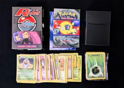 Pokemon TROUBLE Theme Deck (60-cards complete) WOTC Team Rocket Vintage w/ Case - Image 1
