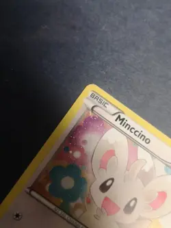 Pokemon TCG Minccino BW13 Cosmos Holo BW Black Star Promo Corner Swirl 🍥 - Image 2