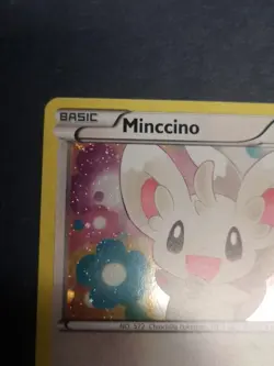 Pokemon TCG Minccino BW13 Cosmos Holo BW Black Star Promo Corner Swirl 🍥 - Image 3