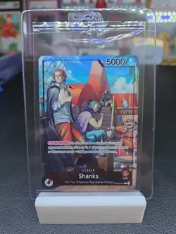 PSA One Piece Card Game SHANKS Leader OP09-001 Holo Promo - SEALED New - Image 1