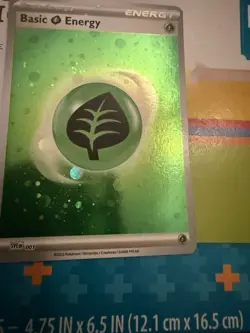 Pokemon 151 TCG Legit HD Cosmo Holo Grass Energy - Image 1