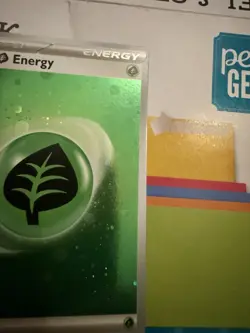 Pokemon 151 TCG Legit HD Cosmo Holo Grass Energy - Image 3