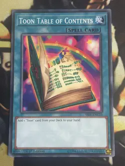 Yugioh: Toon Table Of Contents - SS01-ENC10 - Common - 1st Edition - NM - Image 1