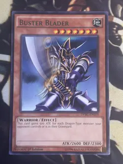 Yugioh: Buster Blader - 1st Edition - Rare **Iconic Card** Near Mint DPBC-EN010 - Image 1
