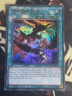 Yugioh: Hysteric Sign - DUOV-EN093 - Ultra Rare - 1st Edition - NM - Image 1