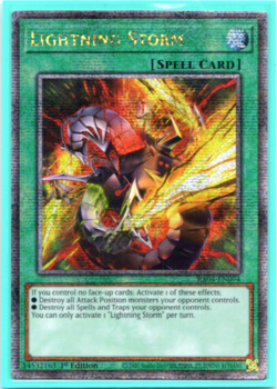 Lightning Storm - RA04-EN094 - Quarter Century Secret Rare 1st Edition - Yugioh - Image 1