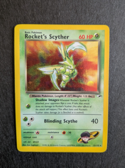 Rocket's Scyther 13/132 Holo Gym Challenge 2000 Pokemon Card LP - Image 1