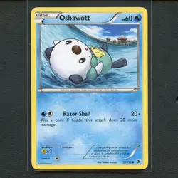 Pokemon TCG Oshawott 37/113 BW Legendary Treasures Regular Card EN-MP 2013 - Image 1
