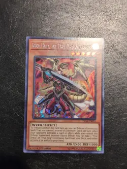Yu-Gi-Oh! SECRET RARE CARD IGNIS HEAT THE TRUE DRACO WARRIOR FIGA-EN053 1ST NM - Image 1