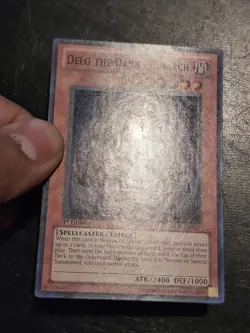 Yu-Gi-Oh! SUPER RARE HOLO CARD DELG THE DARK MONARCH STBL-EN037 1ST VLP - Image 2