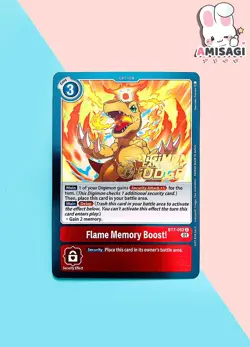 Digimon Trading Card Game Judge - Agumon Flame Memory Boost BT7-092 PROMO Karte - Image 1
