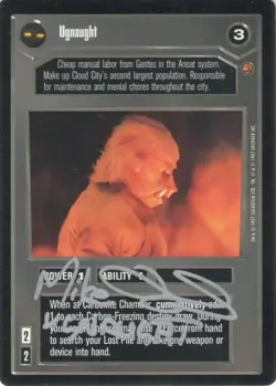 Star Wars CCG - Mike Edmonds (Ugnaught) - autograph / signed card - Image 1