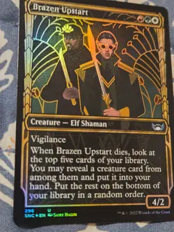 Brazen Upstart Foil Showcase Streets of New Capenna (296) MTG Magic - Image 2