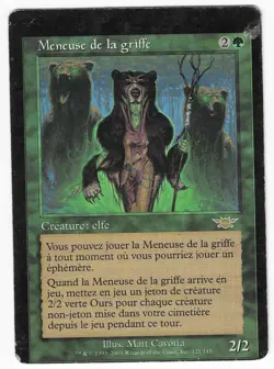 ►Magic-Style◄ MTG - Caller of the Claw - French Legions MISCUT MISPRINT - Played - Image 1