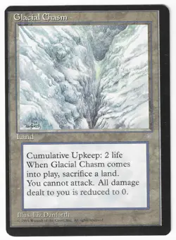 ►Magic-Style◄ MTG - Glacial Chasm - English Ice Age Off-Centered MISPRINT - EX - Image 1
