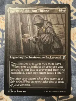 Agent of the Iron Throne Foil Etched CLB 492 Battle for Baldur's Gate MTG Magic - Image 1