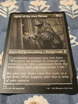 Agent of the Iron Throne Foil Etched CLB 492 Battle for Baldur's Gate MTG Magic - Image 3