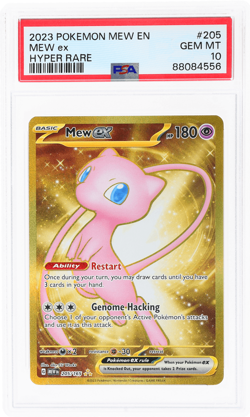 2023 Pokemon Scarlet and Violet 151 Mew Ex Hyper Rare #205 PSA 10 - Image 1