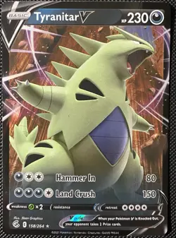 Tyranitar V 158/264 Swsh08: Fusion Strike Holo - Pokemon Card - Image 3