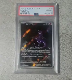 2 PSA10 Mewtwo Ar Pokemon Card 151 183/165 - Image 1