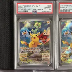 PSA10 5Th Consecutive Number Pikachu Promo 001 Sv-P Pokemon Card - Image 3