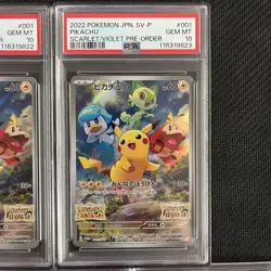 PSA10 5Th Consecutive Number Pikachu Promo 001 Sv-P Pokemon Card - Image 4