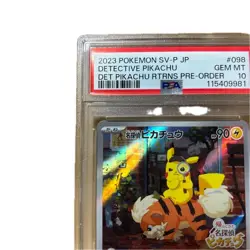 Pokemon Card Detective Pikachu Promo PSA10 - Image 2