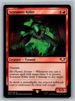Magic MTG Universes Beyond: Warhammer 40,000 Screamer-Killer #084/168 TCG 40k - Image 1