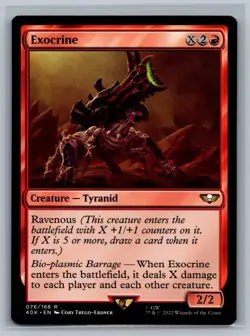 Magic MTG Universes Beyond: Warhammer 40,000 Exocrine #076/168 TCG CCG 40k - Image 1