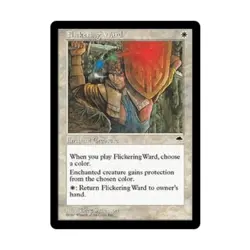 WOTC MtG Tempest Flickering Ward (U) EX - Image 1