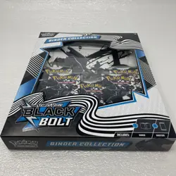 Pokemon TCG Scarlet & Violet Black Bolt Binder Collection SEALED 5 Booster Packs - Image 2