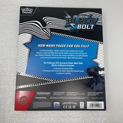 Pokemon TCG Scarlet & Violet Black Bolt Binder Collection SEALED 5 Booster Packs - Image 3