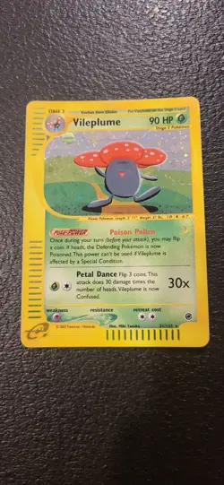 Vileplume 31/165 Expedition 2002 Holo Rare Pokemon Card TCG LP - Image 1