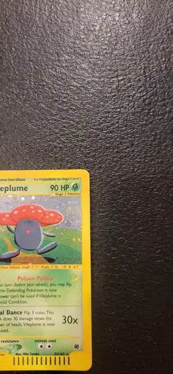 Vileplume 31/165 Expedition 2002 Holo Rare Pokemon Card TCG LP - Image 3
