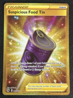Suspicious Food Tin 080/073 Champions Path Gold Secret Rare Pokemon Card NM/M - Image 1