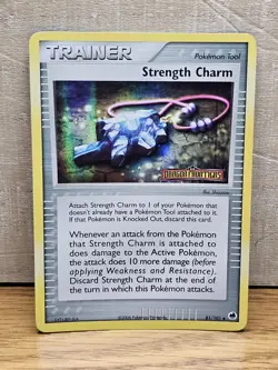 Strength Charm 81/101 EX Dragon Frontiers Reverse Holo Stamped Pokemon Card TCG - Image 1