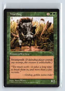 WARTHOG - MTG Magic the Gathering Card - Visions - Common - Image 1